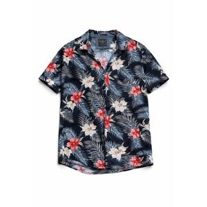 MBX Premium Goods Men XL Tropical Hawaiian‎ Button Up Shirt Coastal Dad Retro